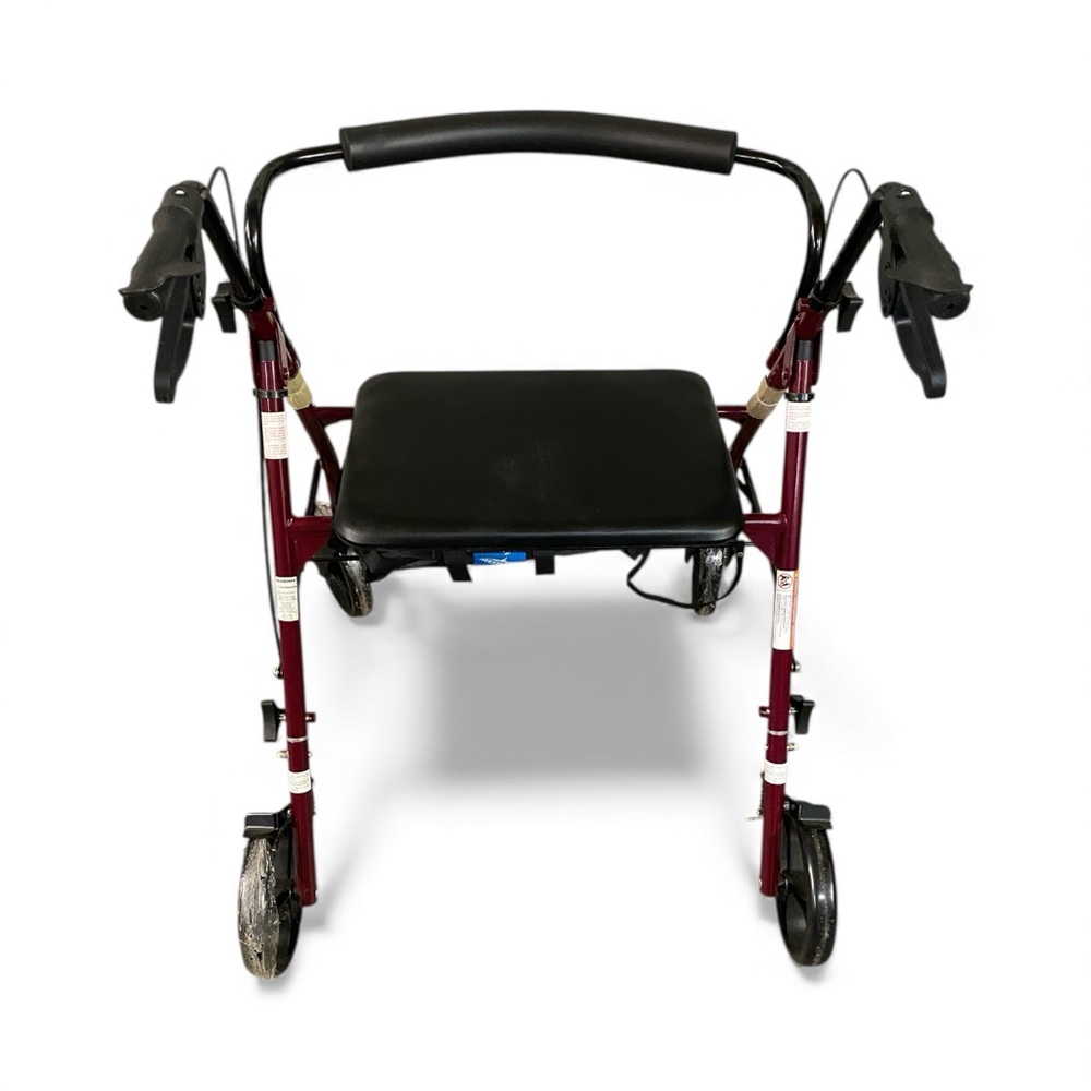 Deluxe Black and Red Mobility Walker